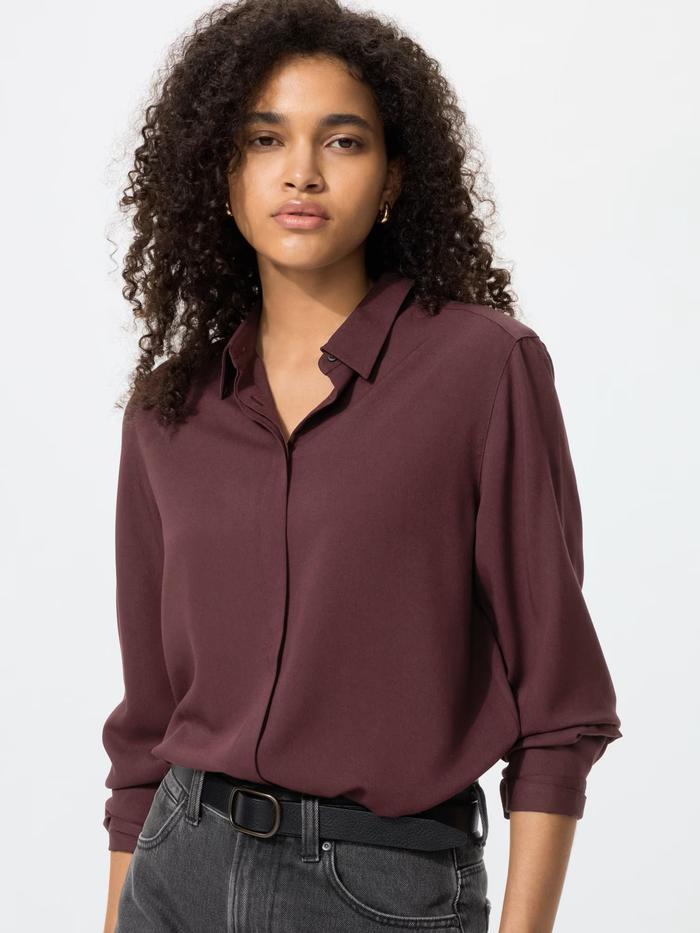 Uniqlo Rayon Blouse 487525 Blouse wanita