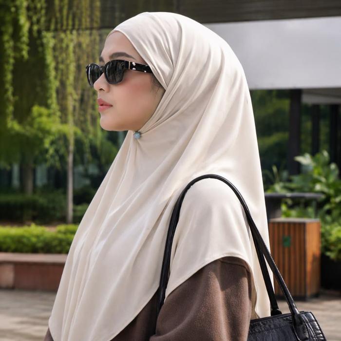 MIMAH HIJAB - Khiban French Square Segi Empat Bandana || Hijab Segi Empat Instan Syari