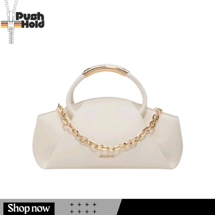 ALDO Handbag Top Handle THERRIA Tas Tangan Wanita Original - Open White