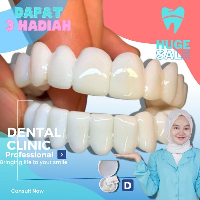 Snap On Smile 100% Original Authentic / Gigi Palsu Original  ⭐⭐⭐⭐⭐  Snapon Smile 1 Set Veneer Gigi P