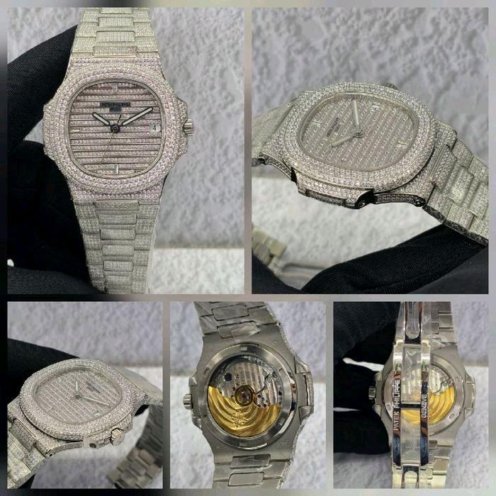Jam Tangan Terbaru PPlPatek Philippe Nautilus 5711 Diamond Automatic Movement Swiss Factory
