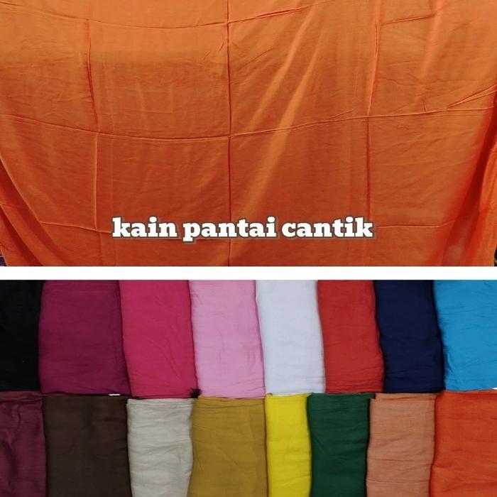 Kainpantaicantik - Polos Solid - Kain Pantai Bali - Kain Rayon Polos Terbaru !!!