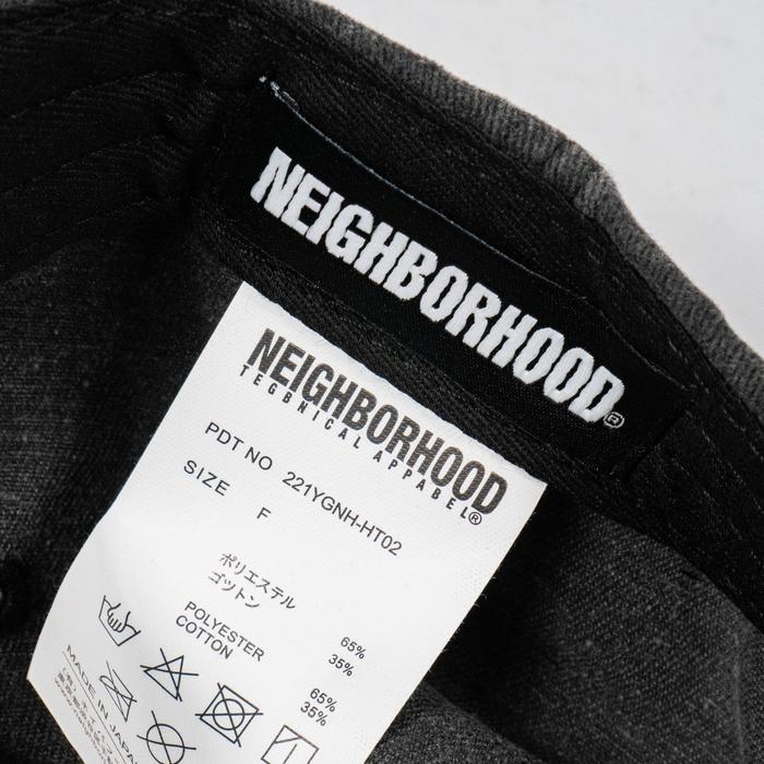 Topi Neighborhood Washed Denim Baseball Cap Black