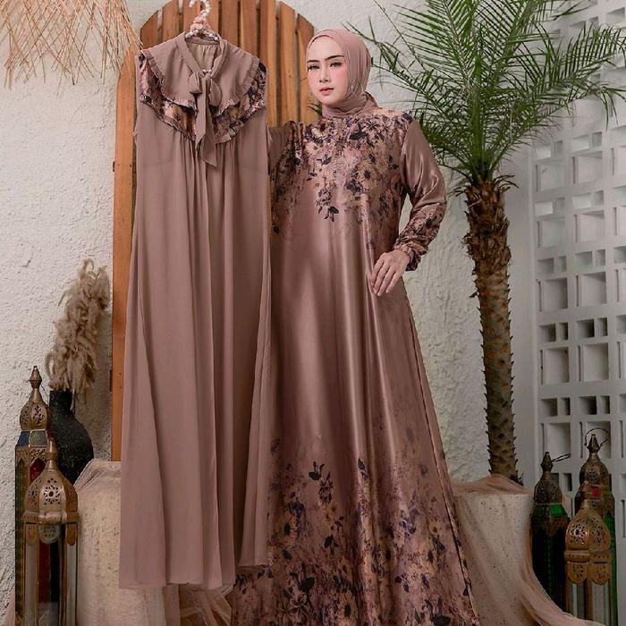 Gamis Hanan Dress Wanita Auter Pisah