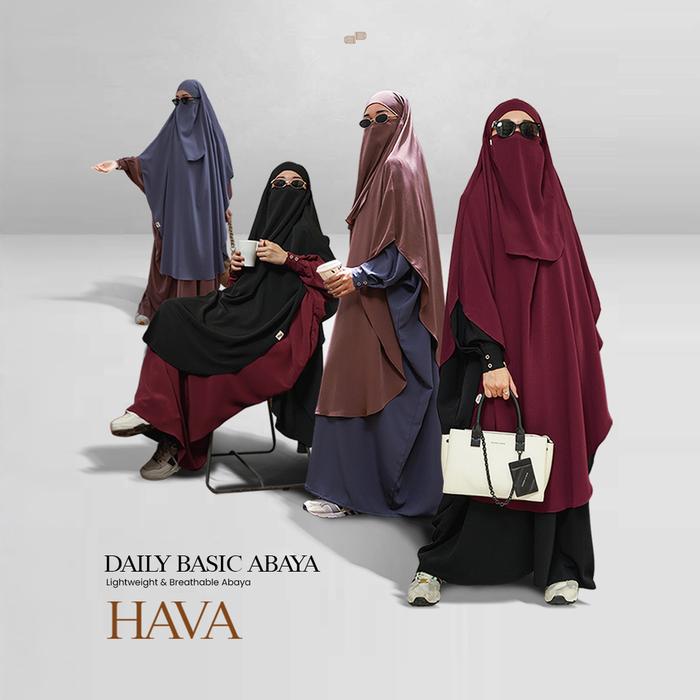 Hava Gamis Ironless Outfit Bukber Gamis Lebaran Syari Muslimah Dheambunproject