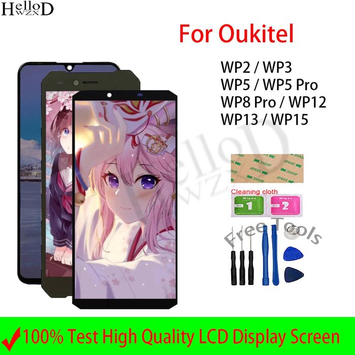 Layar Sentuh LCD Digitizer Pengganti Untuk Oukitel WP2 WP3 WP5 Pro