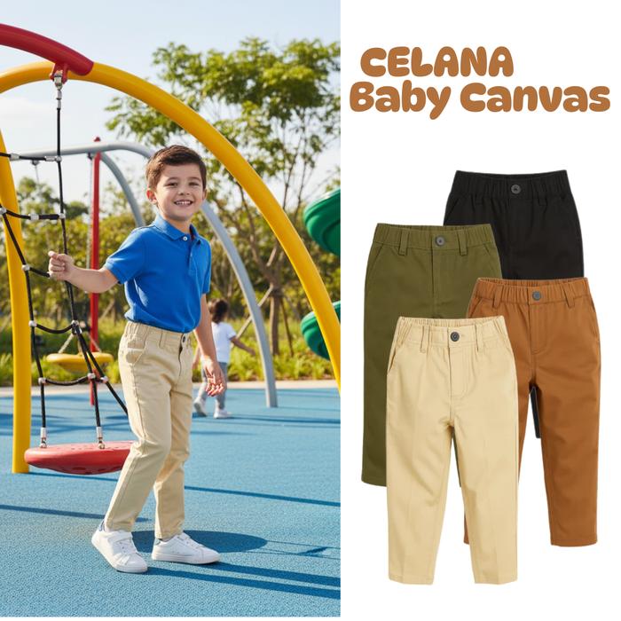 CELANA PANJANG ANAK CHINO BABY KANVAS Celana panjang anak laki laki 2-14 Tahun celana anak laki laki