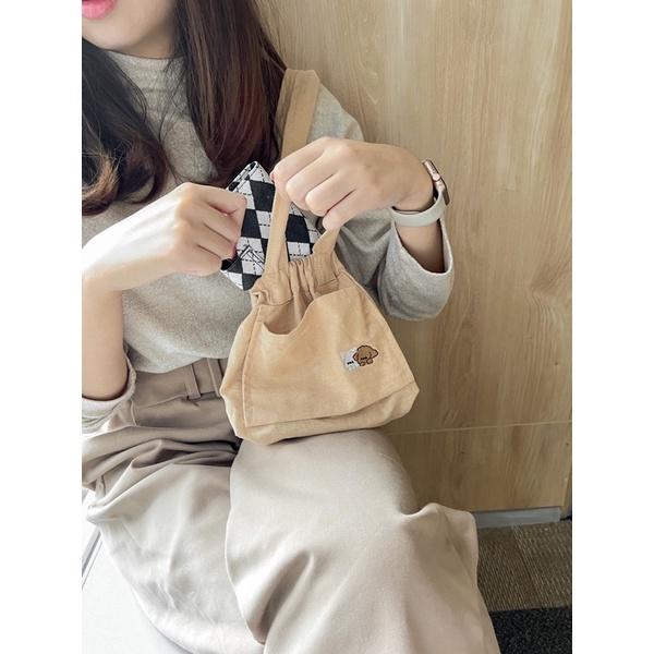 Michiko - Gyoza Bag Linen Adjustable Strap