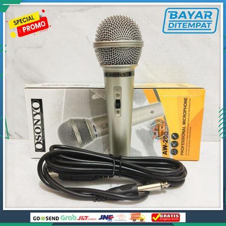 mic aw 200 microphone kabel panjang microphone osonyo mic karaoke suara jernih