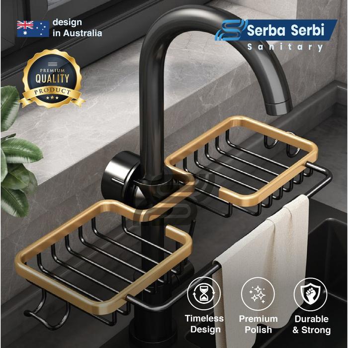 Rak spons cuci piring -  Tempat Sabun cuci piring - Rak sabun cuci piring - Tahan Karat