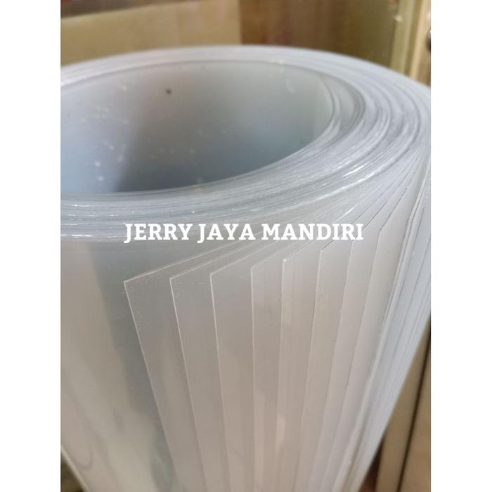 Mika Lembaran Bening Tebal : 0,5mm x 100cm x 200cm / PVC Clear Sheet / PVC Clear Lembaran Bening