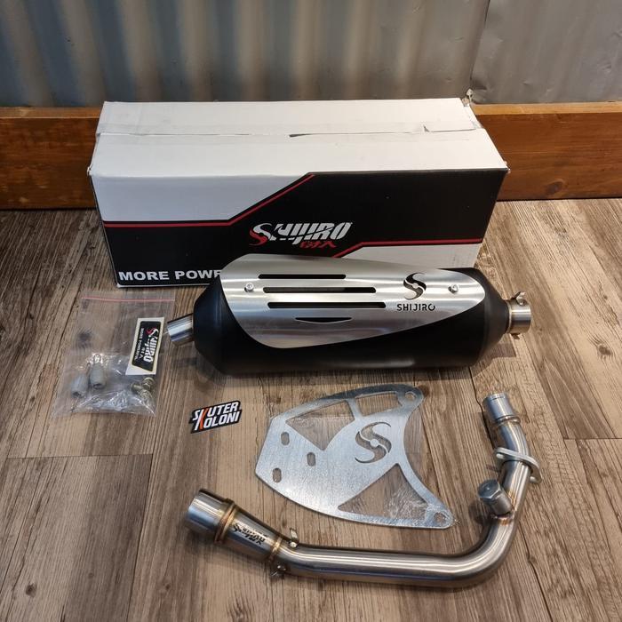 Shijiro Standar Racing Knalpot Fullsystem Vespa Lx S Sprint Primavera