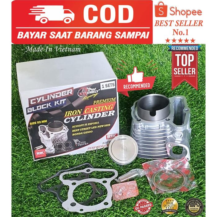 PROMO HEMAT Blok Bore Up Honda Genio, Beat Deluxe, Scoopy Street Fi Esp
