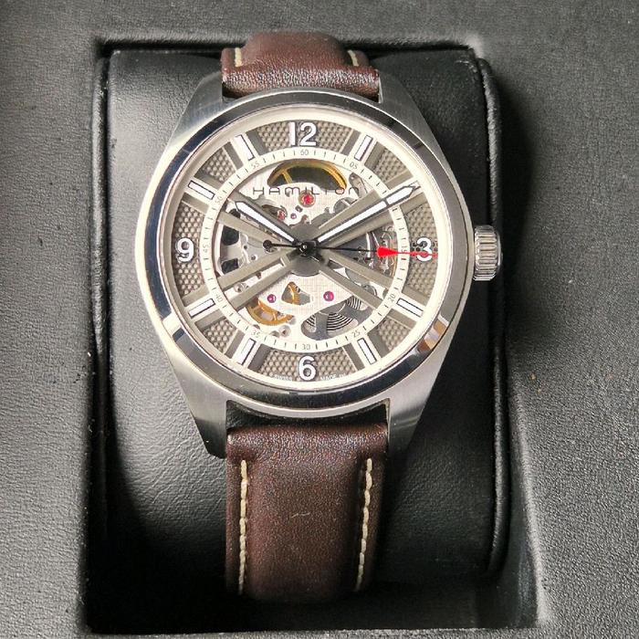 hamilton khaki field skeleton