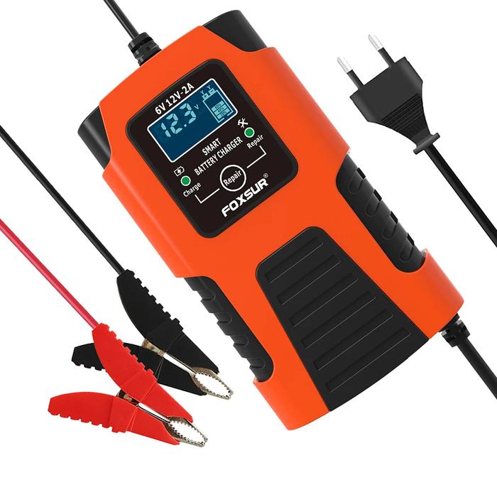 FOXSUR Multifunctional Battery Charger/Maintainer, Trickle Charger,Motorcycle Battery Charger,for 6