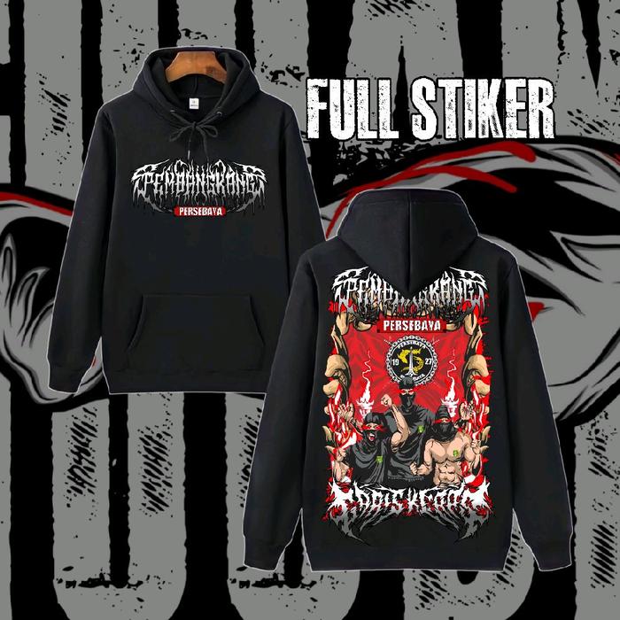 HOODIE PEMBANGKANG PERSEBAYA GARIS KERAS