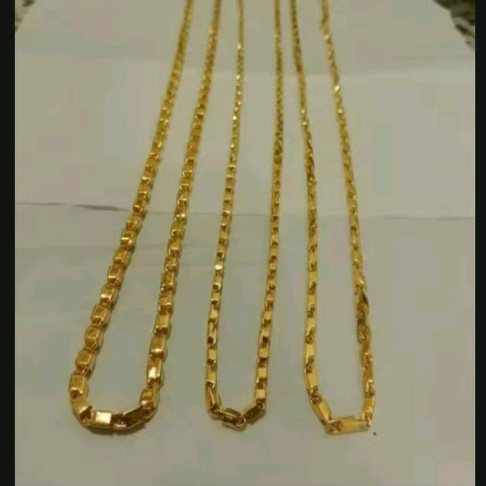 kalung emas model padi warna emas xp terbaru