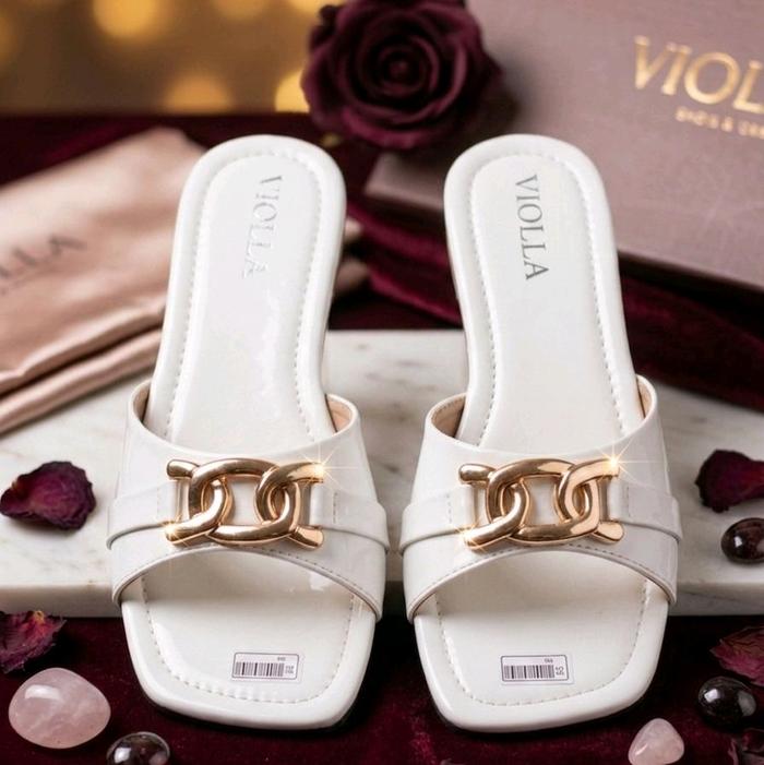 VIOLLA SANDAL PERLEK WANITA FLATHOUS VITA Nanyang Safety Skate Real Bow