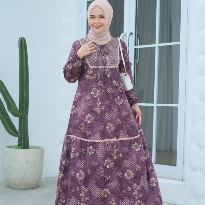 ANANTA MODE II MIDI TILE RENDA EXCLUSIVE RAYON TWILL PREMIUM MURAH