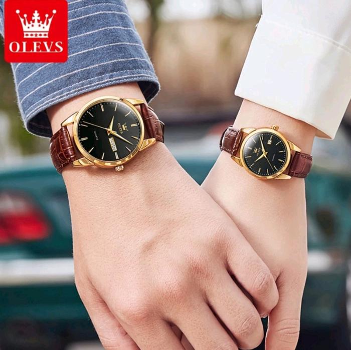 jam tangan couple olevs 100% original bergaransi produsen