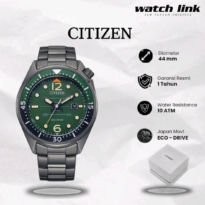 Jam Tangan Pria Citizen AW1717-81X Rantai Eco Drive Original Garansi Resmi