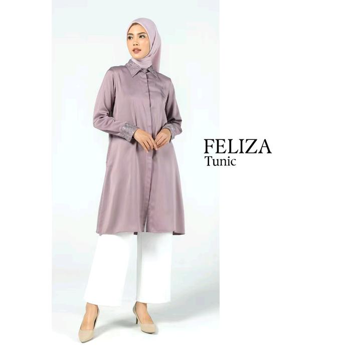Zoya Atasan Tunik Baju Wanita Polos_ Feliza Tunik