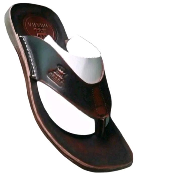 sandal kulit pria sampai. alas