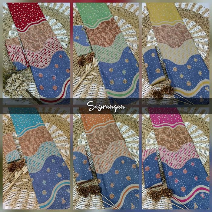 (SASIRANGAN) Kain Batik Halus Meteran Bahan Katun
