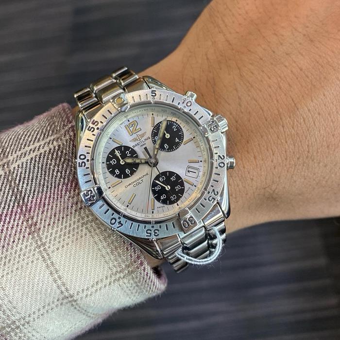 Breitling Colt Chronograph Panda A53035 Quartz 38mm