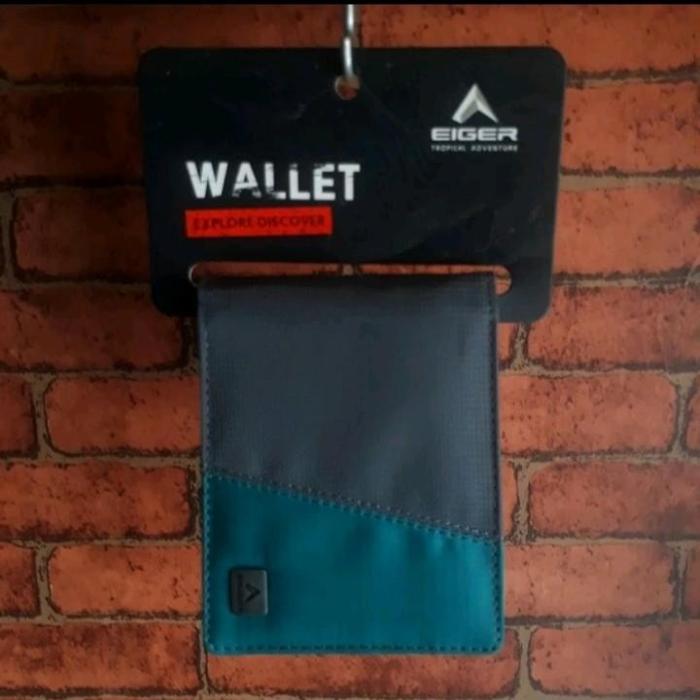 Dompet EIGER Equator Line Original Pria Nylon Kartu Uang Kantung Sisip Tahan Air Hitam