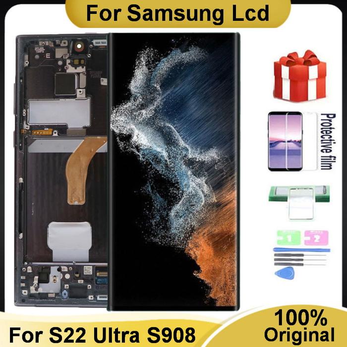Original AMOLED Display For Samsung Galaxy S22 Ultra 5G LCD S908