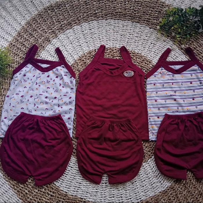 3 stel tengtop anak perempuan singlet anak perempuan,setelan tengtop anak ,daleman anak perempuan,te
