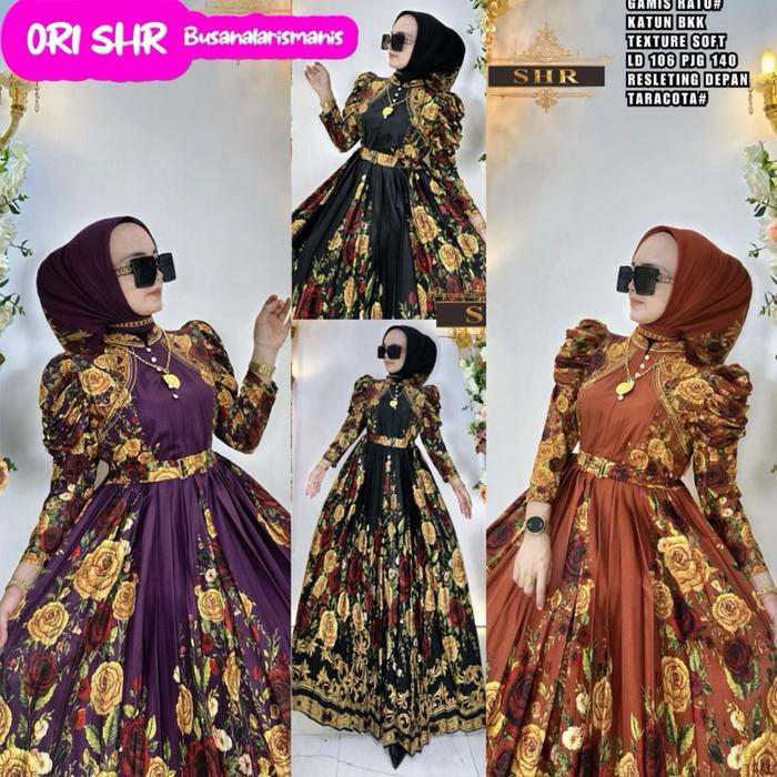ORI SHR 100% - GAMIS RATU BUNGA PREMIUM