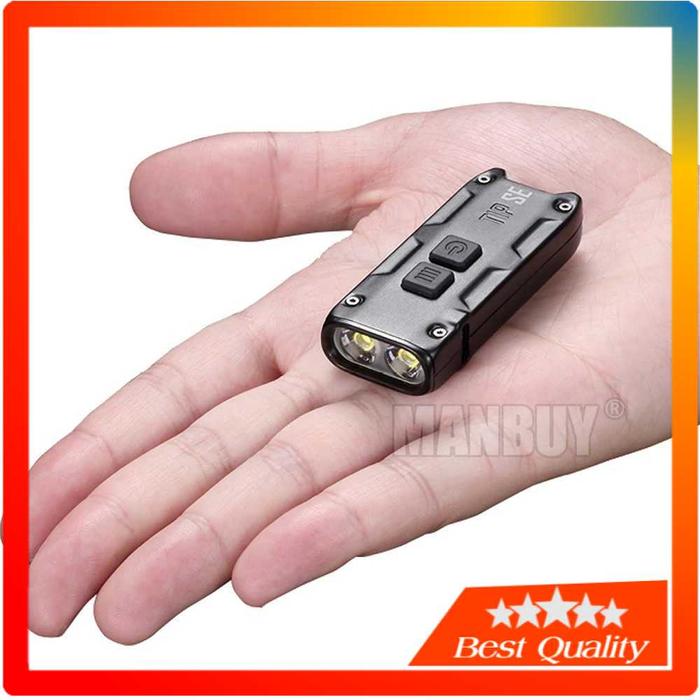 Lampu Senter LED Super Terang 2 OSRAM P8 700 Lumens NITECORE TIP SE S Fashlight