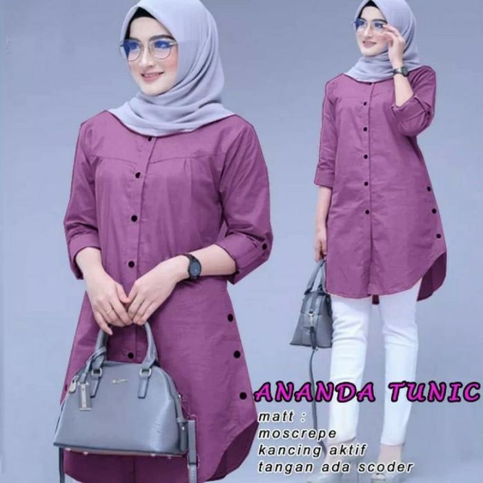 Atasan Wanita Muslimah Tunik Dinda Fit L