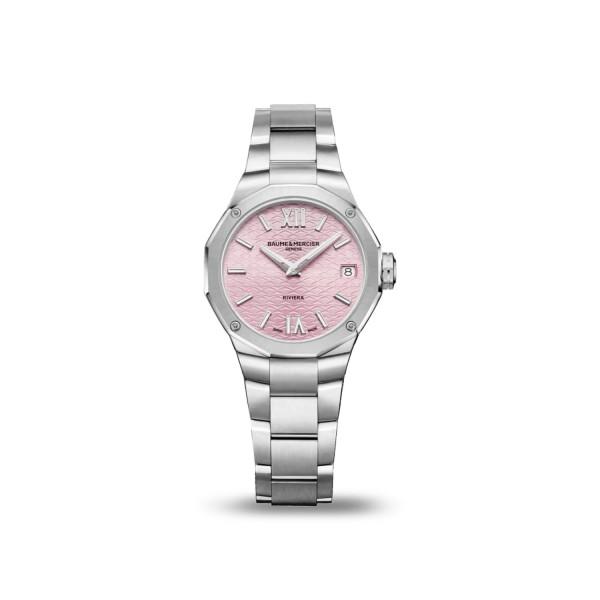 Jam Tangan Baume & Mercier Riviera 10812 Pink Dial Date
