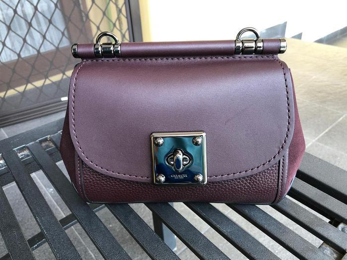 COACH SHOLDER BAG MAROON ORI 1000%