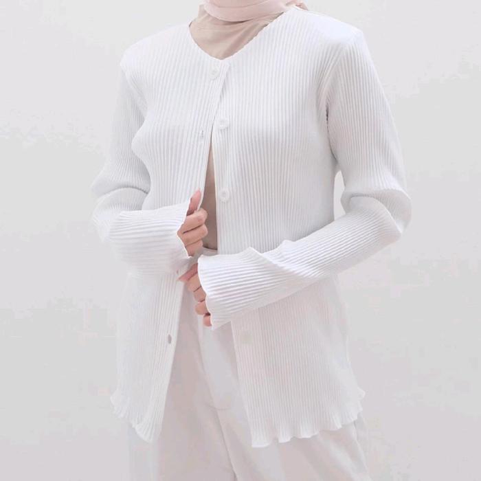 ZOE CARDI PLISKET CARDY CARDYGAN CARDIGAN WANITA MUSLIMAH TERMURAH BTCSOLO PANJANG JUMBO BESAR ATASA