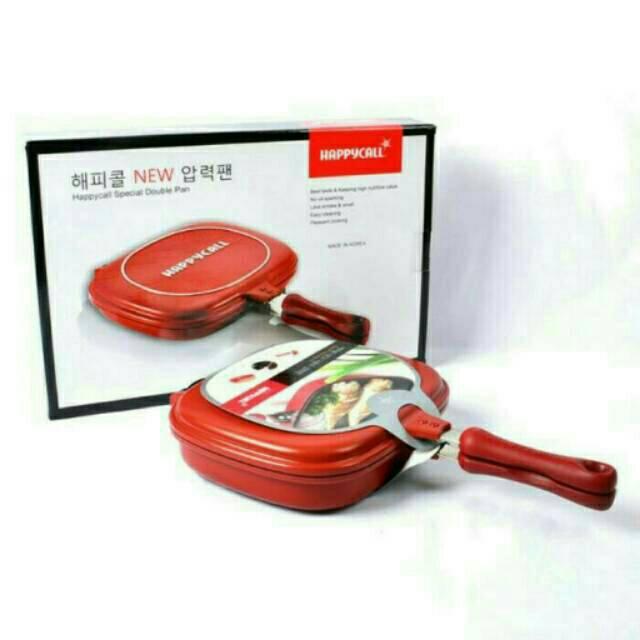 ATT - Double Pan HAPPY CALL DoublePan Jumbo HAPPYCALL Panci Wajan Anti Lengket 32CM