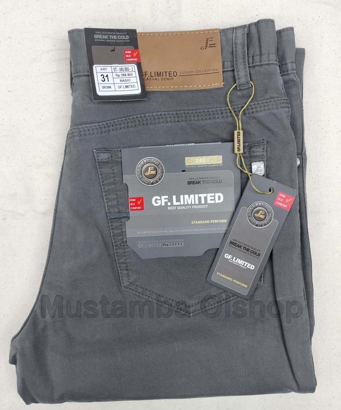 Celana Panjang Kanvas Pria GF LIMITED Ori Premium / Kanvas GF LIMITED Terlaris Smith Premium Slimfit