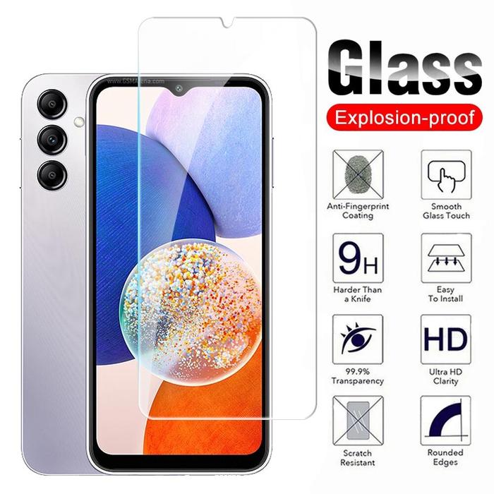 1-3 Pcs Kaca Pelindung untuk Samsung Galaxy A14 A34 A54 5G 9H