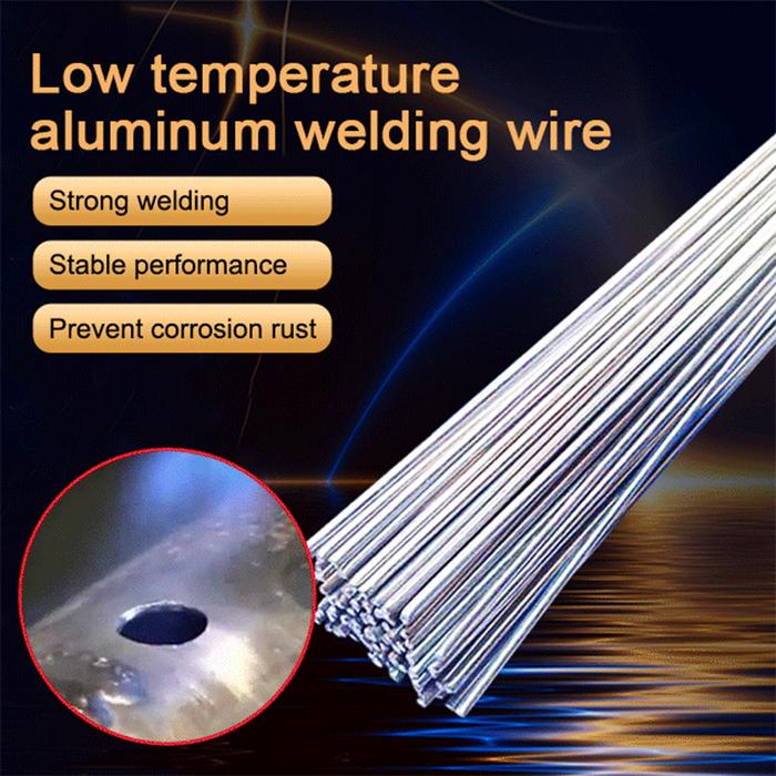 100/200 Kabel Las Akar Tidak Perlu Solder Bubuk Aluminium Batang Las