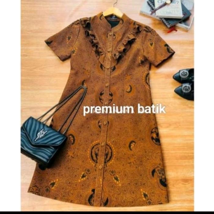 blus batik sogan premium  batik