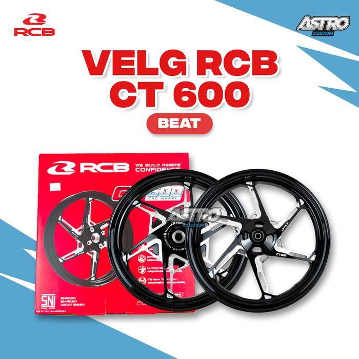 RCB Velg RIM CT600 Beat Scoopy Vario 110 FI ESP Deluxe Genio Spacy Casting CNC Black Ring 14 Racing