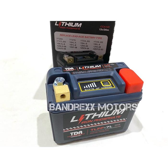 Aki TDR-TDR Lithium Iron Phosphate (LiFePO4) Battery TLFP-7L 12V for Nmax-Aerox 155-All new Nmax-Aer
