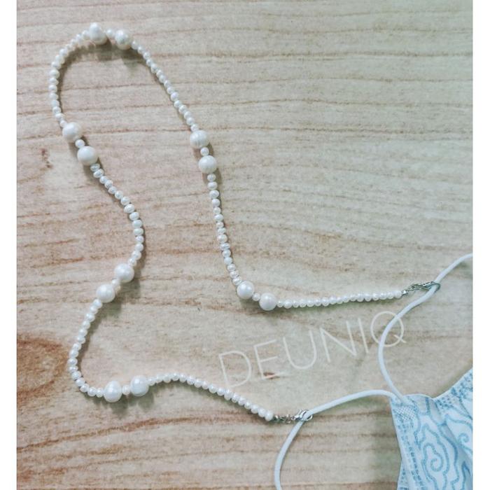 Tali masker kalung masker tali kacamata mutiara air tawar asli oleh oleh lombok