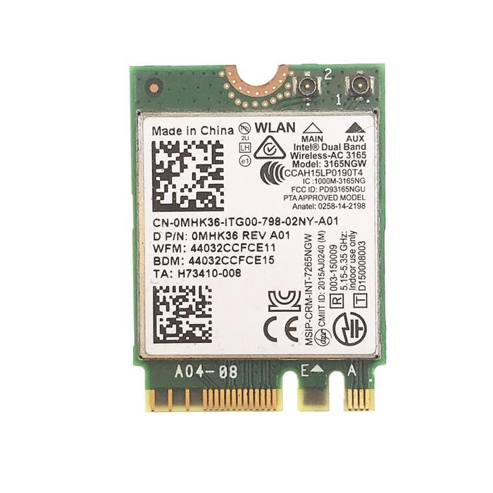 For 3165NGW Intel 3165 Dual Band Wireless AC Support Bluetooth 4.0