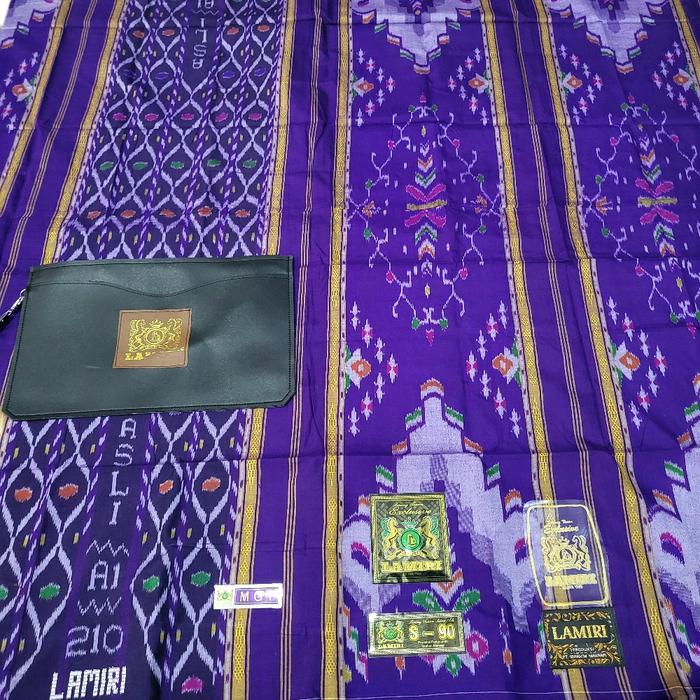 Sarung Lamiri S-90 Full Sutra 100% ORIGINAL type MGT mewah motif terbaru termurah. Sarung muslim sut
