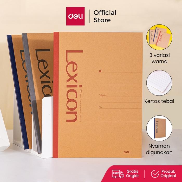 Deli Buku Catatan Kerja / Office Soft Cover Notebook B5 7641