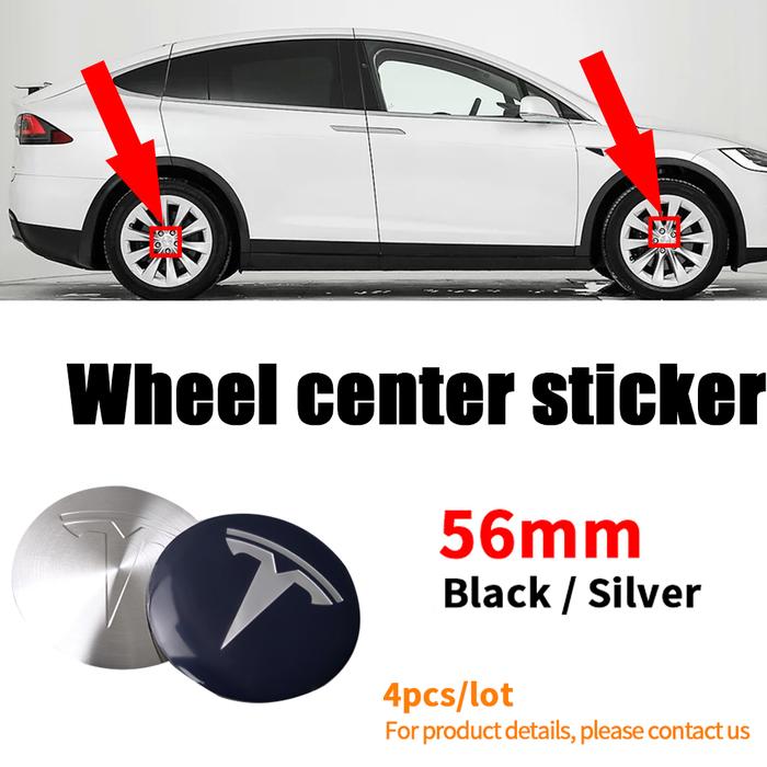 56mm Car Wheel Center Tire Dust Cover Sticker for Tesla Model 3 Model S Model X  Coil Mod WYE K80 Ro